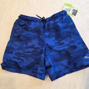 DSG Boys' Blue Star Camo Athletic "REC" Shorts Size Small 8-9 New Sports Play